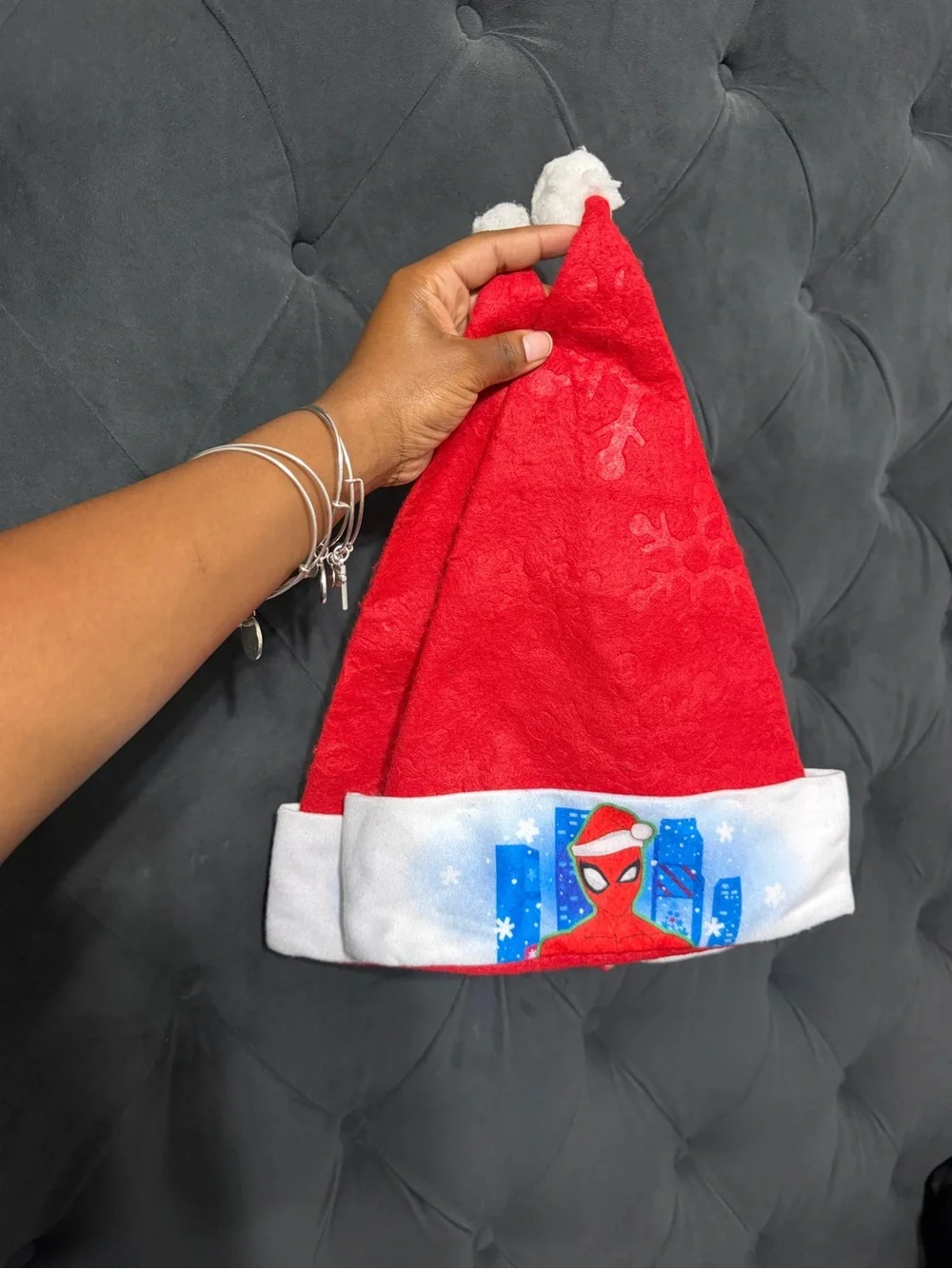 Kids Red Spider-Man Holiday Hat - Set of 2